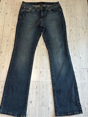 Earl Jean Embellished Jeans Blue Studded Embroidered Women 13